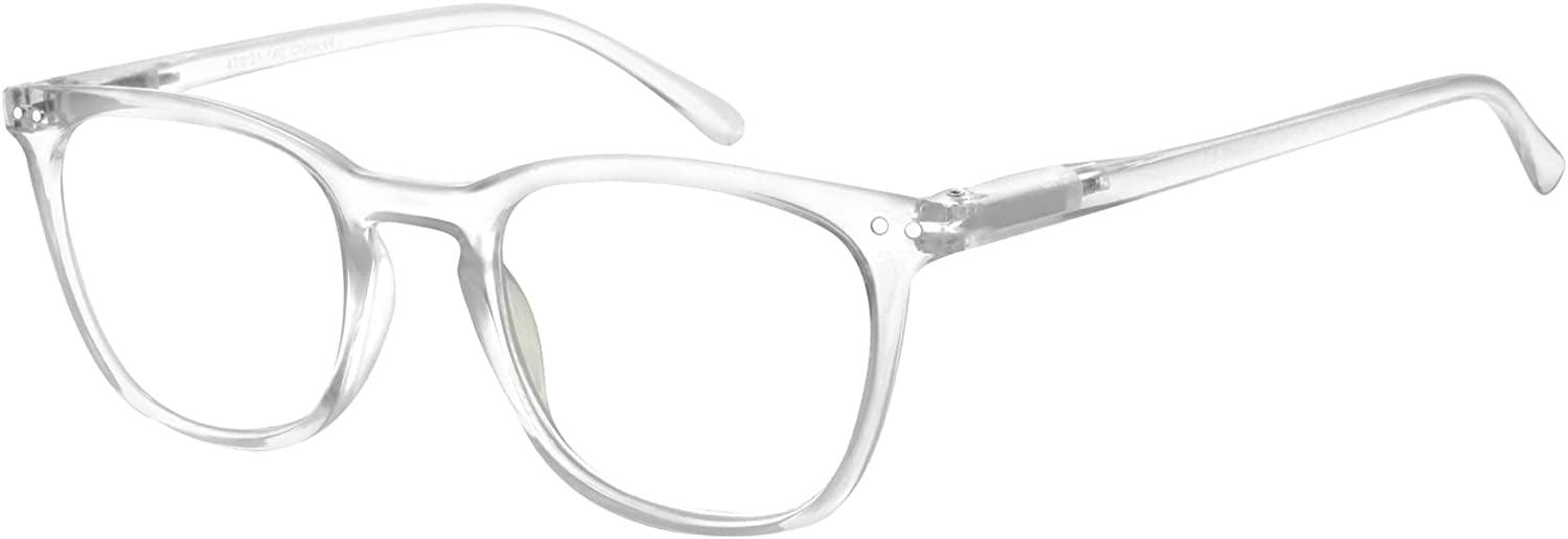 EFE Clear Frame Reading Glasses Blue Light Blocking Reading Glasses Lightweight Eyeglasses