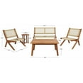 thumbnail image 5 of Safavieh Outdoor Kobina 5 Piece Conversation Set, 5 of 11