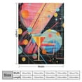 thumbnail image 4 of COMIO Throw Blanket Cocktail Graphic Art Super Soft Warm Large Flannel Blanket Juice Blanket Print Throw Blanket Lightweight Cozy Moving Blankets Fuzzy Blanket for Bed Couch Sofa, 4 of 6