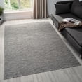 thumbnail image 6 of Luxe Weavers Non-Slip Washable Outdoor Gray 5x7 Area Rug, Modern Geometric Carpet, 6 of 9