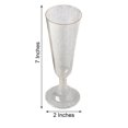 thumbnail image 3 of Efavormart 12 Pack - 5 oz  Plastic Champagne Flutes Disposable - Clear/Gold - Glitter Sprinkled Design - Detachable Base for Weddings, Birthdays, Parties, Receptions, Banquets, Baby Showers, Event, 3 of 9