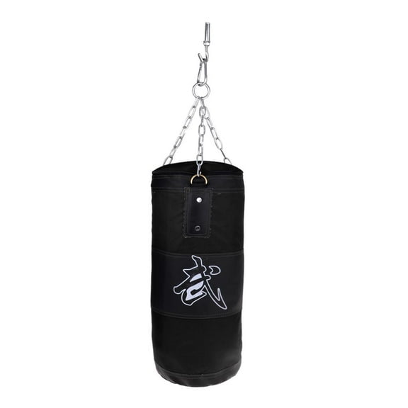 QccHieUs Black Punching Bags Kickboxing Sandbag Fitness Training Equipment