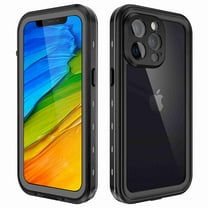 Dteck Phone 13 Pro Case Waterproof, Built in Screen Protector Full Body Rugged Heavy Duty Protection Anti-Scratched Shockproof Protective Phone Case for iPhone 13 6.1 inch -Black 2021