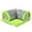 Green, variant on Mupvlun Funny Plush Tunnel Bed, Soft Removable Guinea Tunnels And Tubes For Cage, Fluffy Tunnel, Small Animal Hideou Corner Green