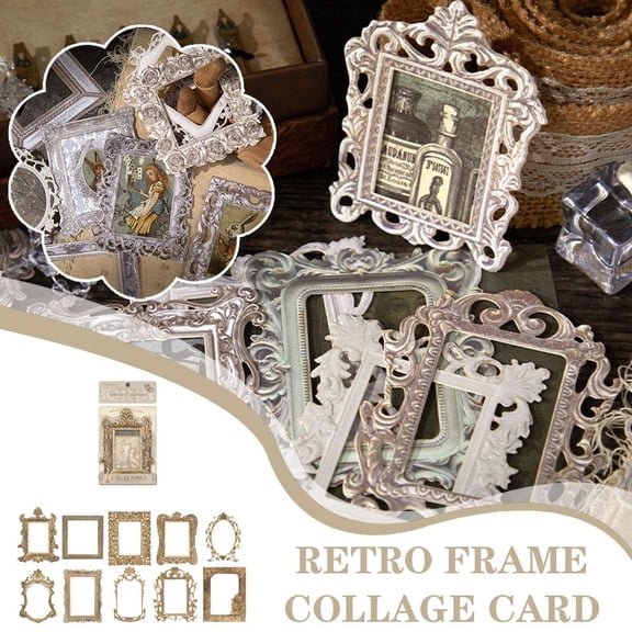 Retro Frame Hollow-Out Square Round Shape Picture Frames C9 Material ...