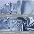 thumbnail image 3 of Ensemble de Pyjama pour Femmes, Robe Longue, Nuisette en Satin, Coupe Ample pour des Nuits Confortables, 3 of 7