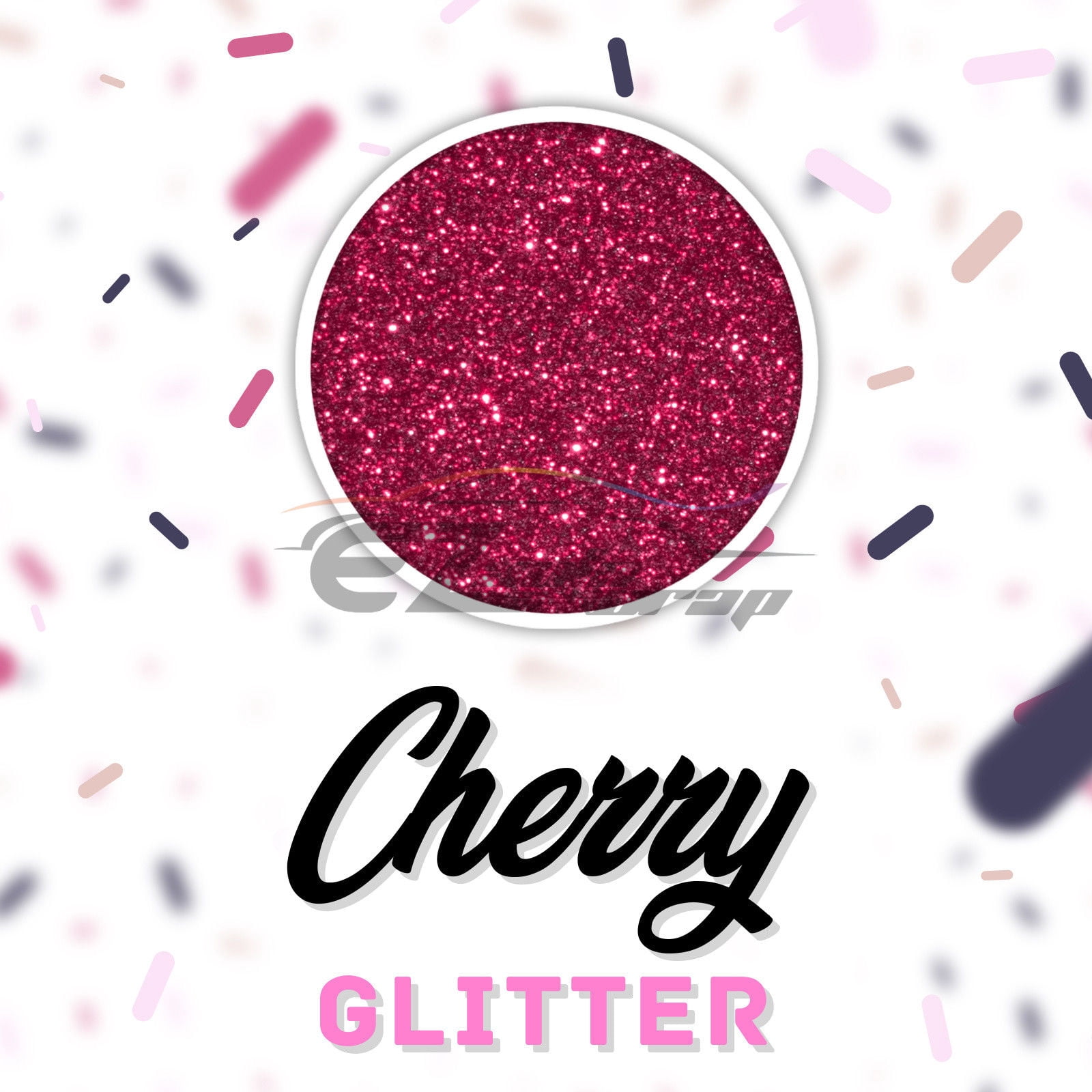 ESSMO Cherry Glitter Heat Transfer Vinyl HTV Sheet T-Shirt 20" Wide Iron On Heat Press DG11 20"x480"