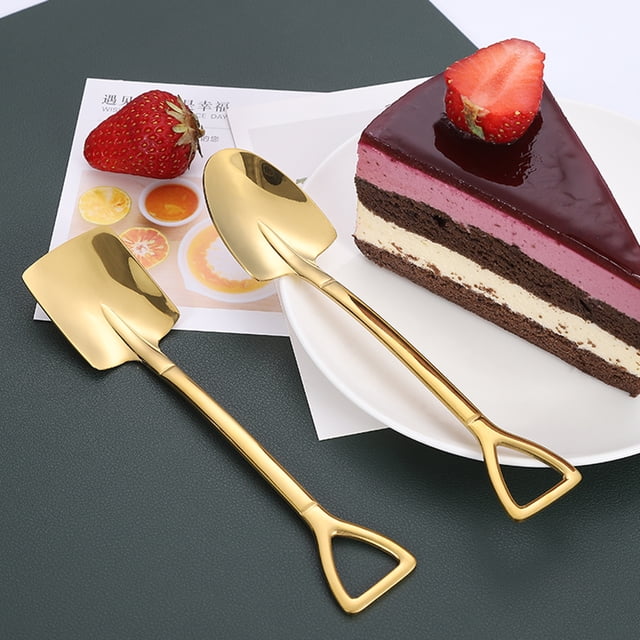 Cuchara De Acero Inoxidable, Pala Para Postre, Uso Doméstico, Multifuncional, Fruta, Pastel, Helado, Café, Cocina, Sazonador, Pala, Cuchara