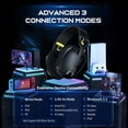 thumbnail image 6 of Siivton Wireless Gaming Headset for PS5/PS4/PC/Switch, 2.4GHz & Bluetooth 5.3 USB Headphones with Microphone, Ergonomic Design (Black), 6 of 8