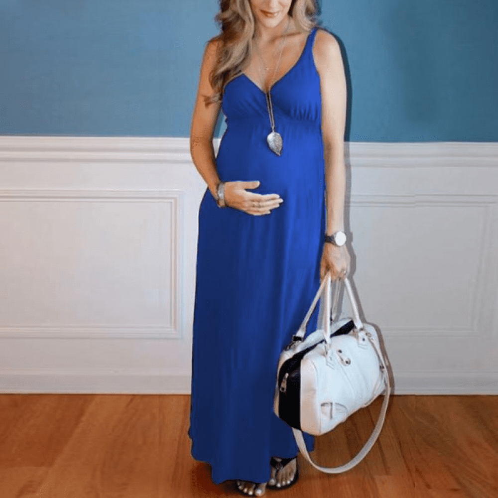 Yliquor Womens Pregnancy Sleeveless Floral Print Breastfeeding Dress Nursing Sundress Fitted Slim Ruched Underwear Seamless Loose Elegant Casual 