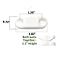 thumbnail image 5 of Hamilton Bowes #1 Strongest - RV & Trailer Magnetic Door/Baggage Door Catch Camper (White Plastic 5-Pair), 5 of 5