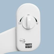 TUSHY Happy Bidet Attachment for toilet, non electric, Adjustable Angle, White