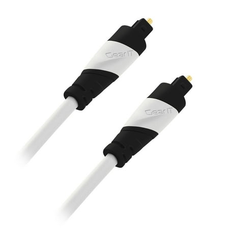 Dvi Optical Receiver - Toslink Cable, Digital Optical Audio Cable, GearIT (25 Feet 7.62m) Toslink Fiber Optic Cables for TVs, Soundbars, AV receivers, gaming counsoles White
