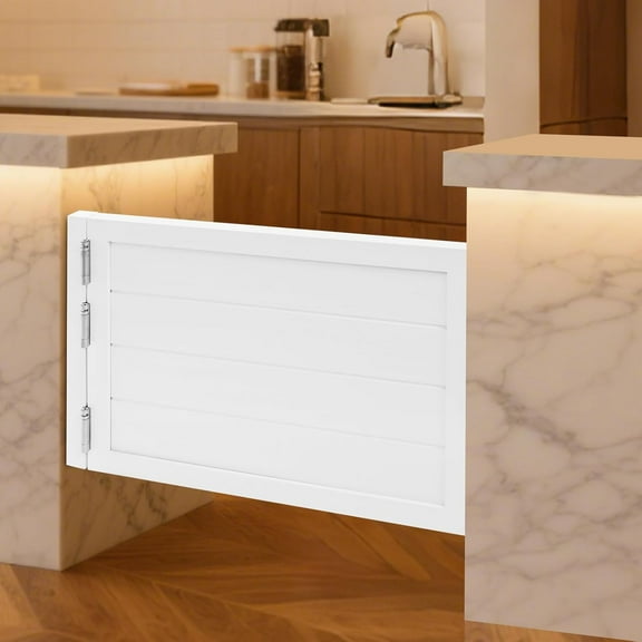 Swinging Doors Saloon Door Black Wood Single Half Swing Doors Includes Hinges and Accessories for Doorway Bar Kitchen Decor Painted Finished (35.4" x 23.6")