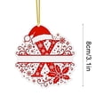 thumbnail image 2 of Adornos Navideños con Monograma Acrílico de 26 Letras y Gorro de Papá Noel | Adornos Navideños 2D para Manualidades | Adornos con Letras Colgantes para Decorar El Hogar, La Chimenea, La Puerta y La V, 2 of 5