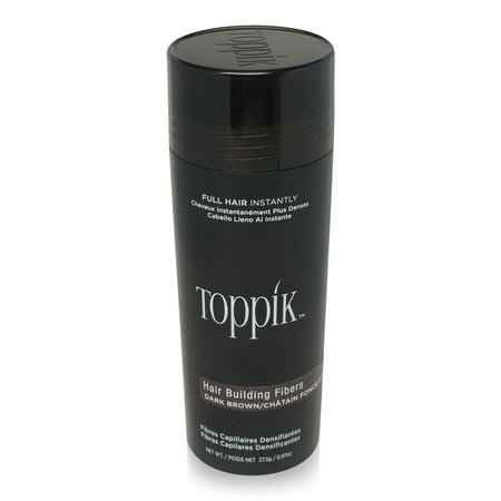TOPPIK Hair Building Fibers - Dark Brown 0.97 Oz (Best Hair Building Fibers)
