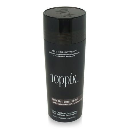 Super Million Hair Enhancement Fibers - TOPPIK Hair Building Fibers - Dark Brown 0.97 Oz