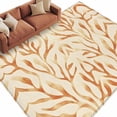 thumbnail image 2 of 6'x9' Area Rugs, Orange Beige Coral Indoor Outdoor Area Rug for Living Room Bedroom, Modern Abstract Coastal Beach Washable Bathroom Rugs Kitchen Floor Carpet Mats Home Decor Aesthetic, 2 of 8