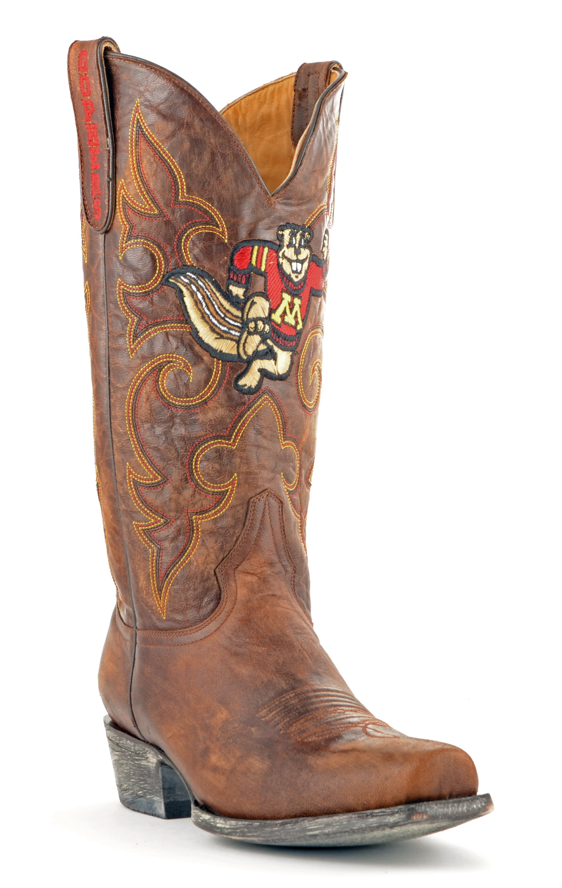 Gameday Boots Leather University Of Minnesota Board Room Cowboy Boots by GameDay Boots
