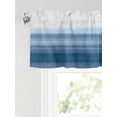 thumbnail image 6 of Valances for Windows Haze Blue Gradient Rod Pocket Cafe Window Treatments Valance Curtains for Kitchen Bathroom Laundry Basement Windows 42"x18", 6 of 9