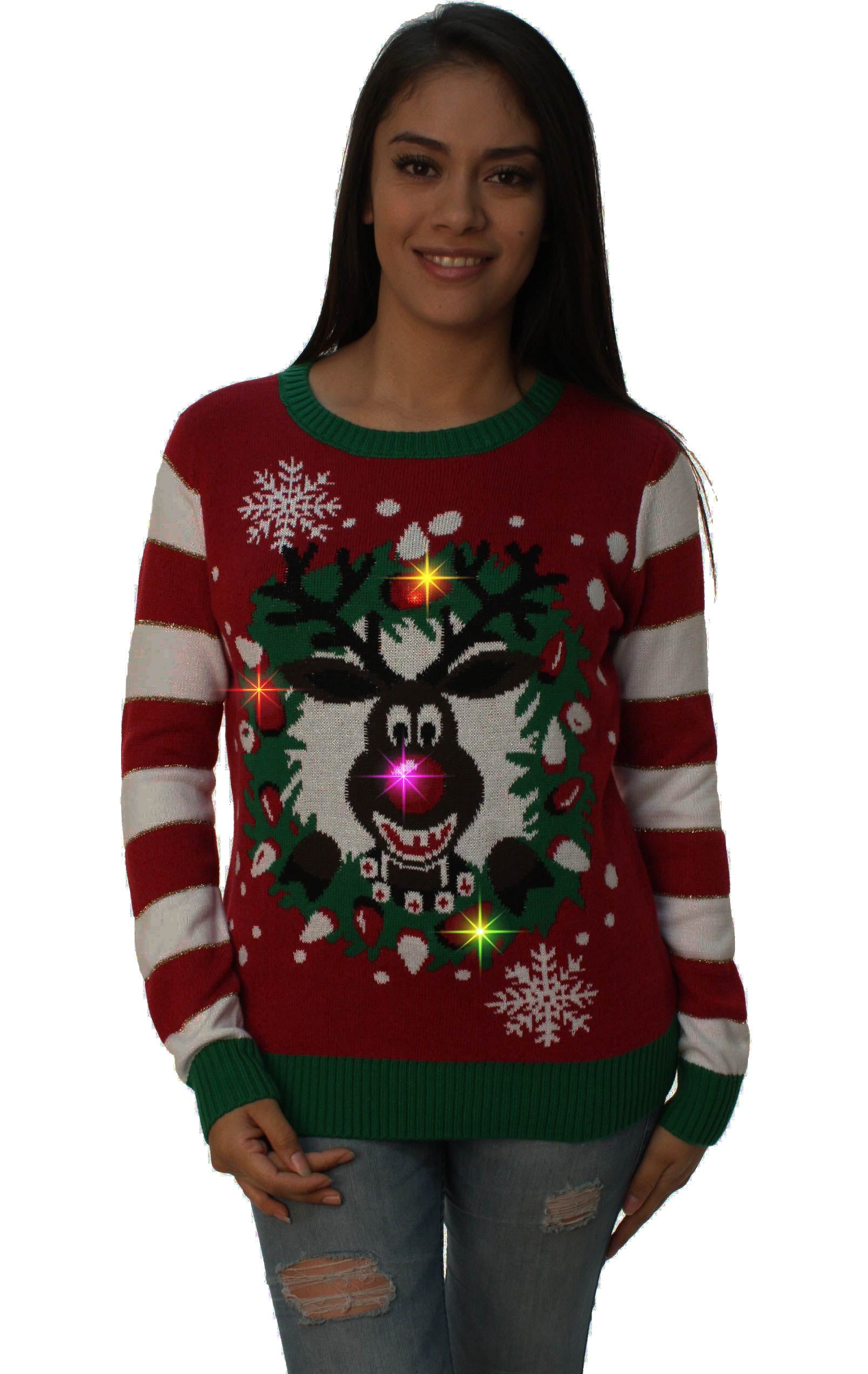 women's light up christmas sweater
