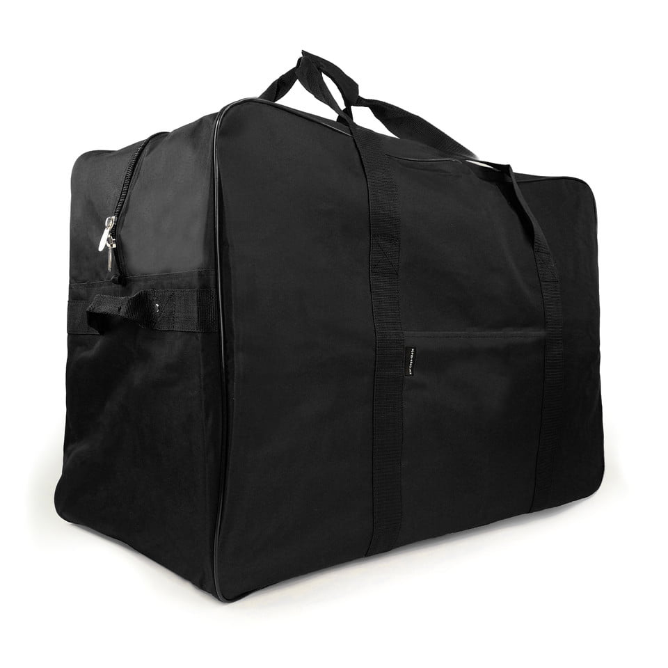Over-Sized Luggage Extra Large 34 Foldable Travel Duffel Bag 86cm 120 litres Lightweight Black Sports Holdall Travel Storage Cargo Overnight Bag