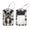multicolored 1, variant on PhooArto 2 Pack Leather Luggage Tag with Stainless Steel Loop, Flower Guitar Stripe Pattern Baggage Handbag Travel Suitcase Tags with Name ID Card Perfect to Quickly Spot Luggage Suitcase