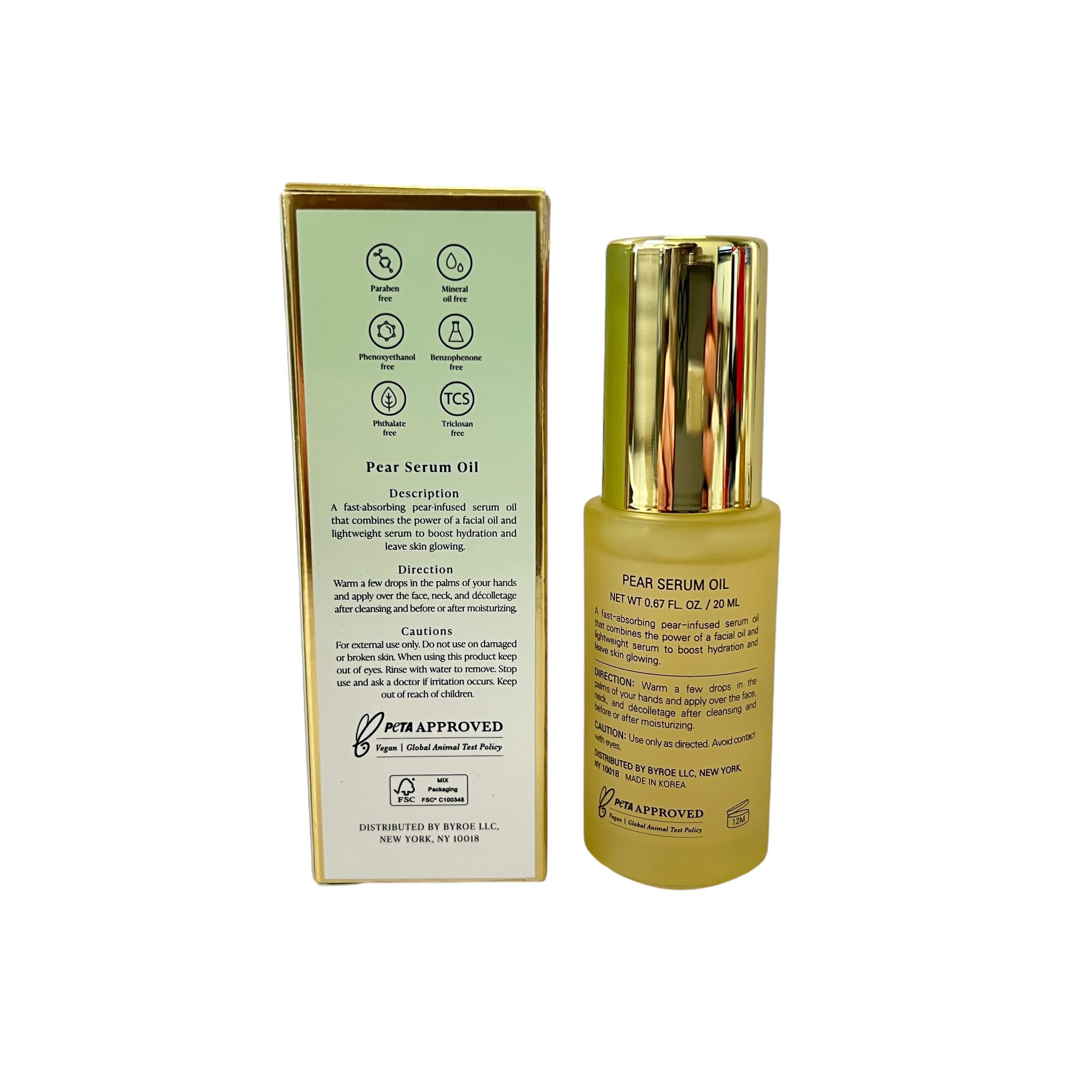 Byroe Pear Serum Oil 0.67 fl oz