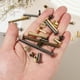 thumbnail image 3 of Uxcell 40 Juegos de Remaches Chicago Tornillos M5x10mm Metal Cabeza Phillips Post Clavo Remache Conectores para DIY Cinturón de Cuero Bolsa Artesanía Encuadernación de Libros, Negro, 3 of 7