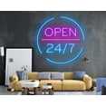thumbnail image 3 of Glowneon Open 24/7 Neon Signs, Welcome Signboard Decor for Pub/Store, 3 of 4