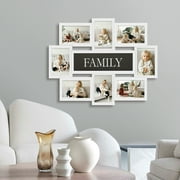 8 Opening Family Picture Frame Gallery Collage Wall Hanging Photo Frame for 6 x 4 Photo White