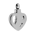 thumbnail image 4 of para cenizas de mascotas conmemorativa de cremación de corazón de ángel de acero inoxidable plateado Zulema La cremación, 4 of 6