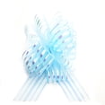 thumbnail image 2 of Visland 10 Pieces Pull Wrapping Bow Large Organza Gift Pull Bows with Ribbon for Wedding Gift Baskets (Sky Blue, 7 Inch), 2 of 8