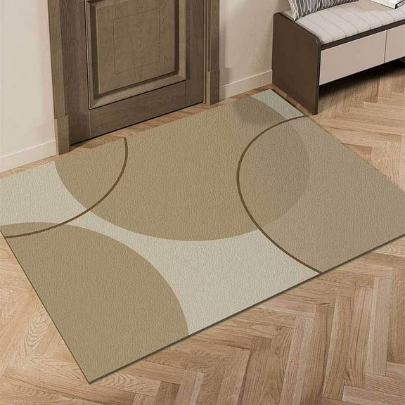 Namzi Bathroom Rug Mat , Non-Slip Plush Shaggy Bath Carpet, Machine Wash Dry, Bath Mats for Bathroom Floor, Tub and Shower, Bathroom Runner Bathmat Accessories Decor, Brown,16*24inch