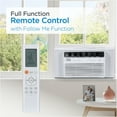 thumbnail image 7 of BLACK+DECKER BD10NWES 10,000 BTU Inverter Window Air Conditioner, Window AC Units for Up To 450 Sq. Ft., ENERGY STAR Rated AC Unit, Full Function Remote Control, White, 7 of 7