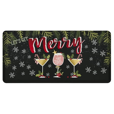 Mohawk Home Merry Martinis Dri-Pro Cushion Mat  Multi  1  6  x 2  6