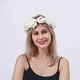 thumbnail image 3 of Corona Floral Corona Diadema Guirnalda Diadema para Boda Festival Fiesta Vacaciones Fotografía Accesorios Blanco, 3 of 5