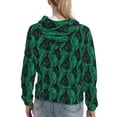 thumbnail image 7 of Haiem Mint Bird Feathers for Women's Fashion Hoodies & Sweatshirts with Kangaroo Pocket,Hooded Sweatshirt with Eye-catching Drawstrings-Large, 7 of 7