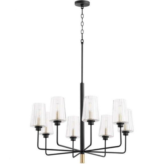 8 Light Chandelier in Style 30 inches Wide By 24 inches High Bailey Street Home 183-Bel-4386092