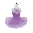 thumbnail image 4 of Jizyo Children Girls Camisole Sequin Ballet Gymnastic Leotard Tutu Dress Ballerina Dancewear Outfits Purple 4XL, 4 of 7