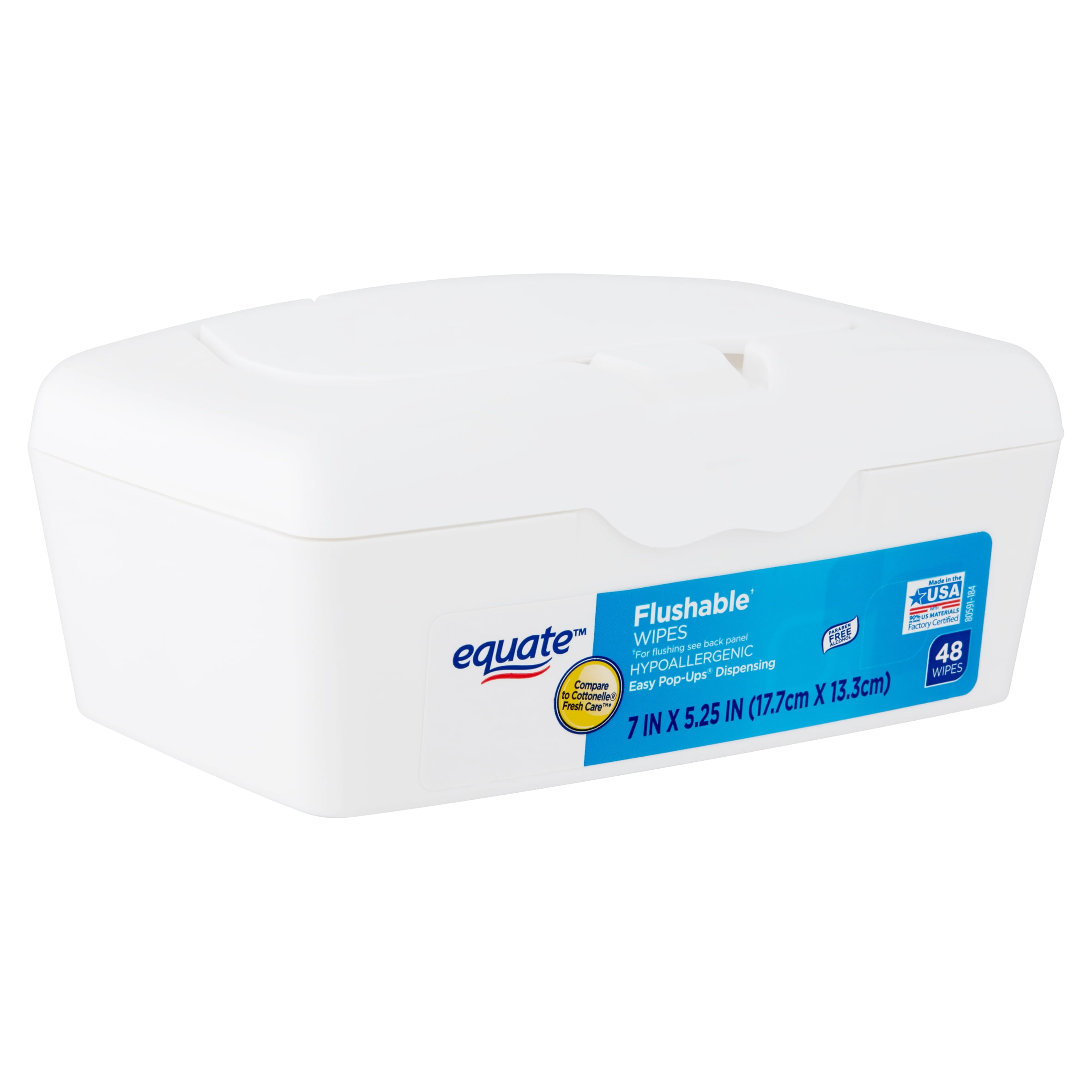 Flushable wipes cheap equate