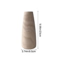 thumbnail image 3 of YOHAVEN Solid Wood Minimalist Vase, Handcrafted Tabletop Decor, Tapered Shape, Polished Finish, Multi-Color Options, Durable Warm Wood Grain, For Flower Arrangements, Living Room Or Display Accent, 3 of 6