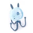 thumbnail image 2 of Mini ventilador de mano para cochecito, trípode flexible, luz nocturna de bajo ruido, ventilador recargable por USB para oficina y coche, azul, 2 of 14