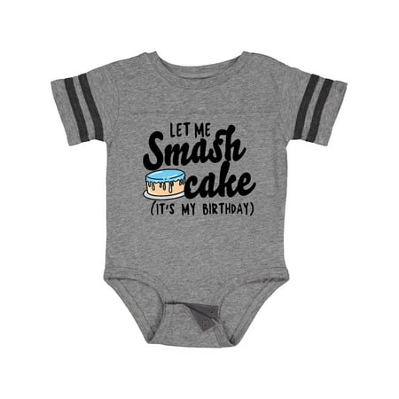 

Inktastic Let Me Smash Cake Its My Birthday Gift Baby Boy Bodysuit