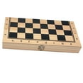thumbnail image 4 of 34x34cm Portable International Chess / Checkers / Backgammon 3 ith Foldable Storage Board Board Games , Adults, 4 of 10