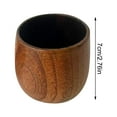 thumbnail image 2 of Natural Solid Wood Big Belly Cup – Handmade 300ML Nonscalding Mug, Vintage Style for Hot/Cold Drinks & Outdoor Camping Adventures C, 2 of 6