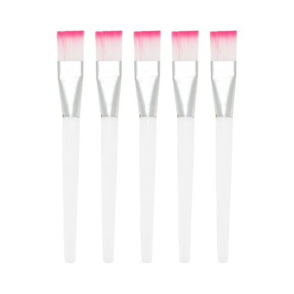 Unique Bargains 5 Pcs Soft Face Mask Applicator White Pink