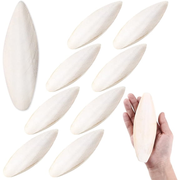 Triani 8Pcs Natural Cuttlebone for Birds 4.72" Calcium Cuttlebone Bulk for Tortoises Snails Cuttlefish Bone Chew Toy for Tortoise Parakeets Canaries Cockatiels Turtles Cockatiel