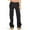 Black, variant on BKQCNKM Cargo Jeans for Women, Boyfriend Jeans for Women, Womens Cargo Pants with Pockets, Destoryed Flare Jeans Wide Leg Denim Cargo Pants, Plus Size Jeans, Black L