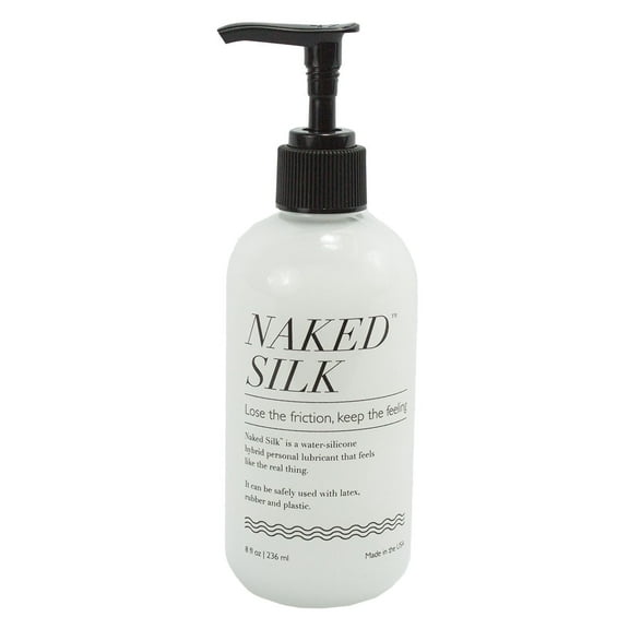 Naked Silk Water Silicone Hybrid Based Personal Lubricant, 8.7 oz